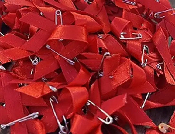 Healeved Lot De 200 Broches De Sensibilisation à Ruban Rouge Pour